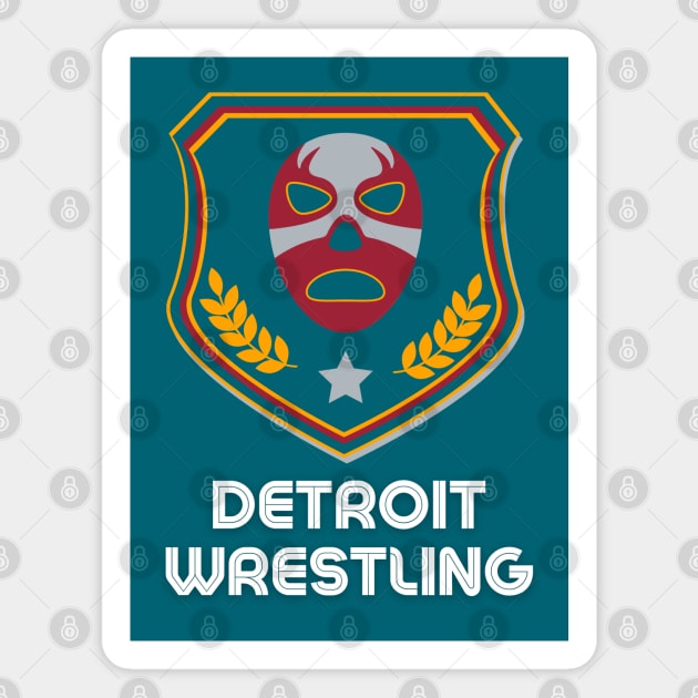 Detroit Wrestling "A Dark Era Turquoise" Magnet by DDT Shirts